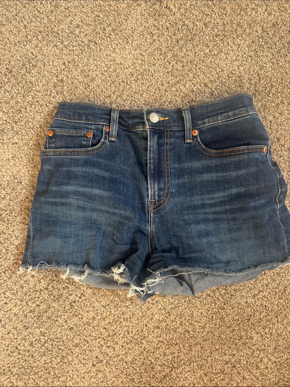 Levi’s 501 Denim Cutoff Women's Shorts - Dark Blue